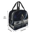 thumbnail image 3 of Disketp Astronaut Standing In The Moon Bolsa Térmica para Almuerzo para Hombre y Mujer, Ideal para Trabajo, Senderismo y Picnic, 3 of 8