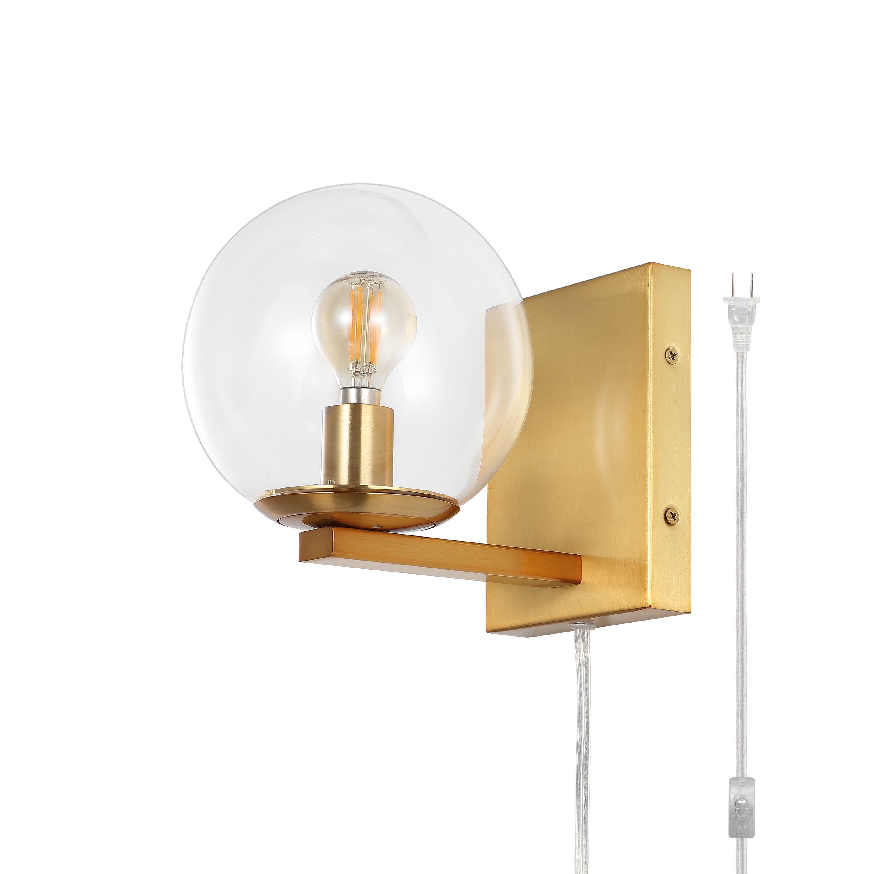 Safavieh Jurosa 8.38" Modern Iron Sconces, Gold (Set of 2)