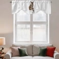 thumbnail image 3 of Tie Up Valances for Windows, Funny Kangaroos Adjustable Valance Curtains Window Treatment for Living Room, Cute Art Fun Lovely Animals on Toilets Rod Pocket Kitchen Curtains & Drapes 54x18 Inch, 3 of 9