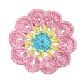 thumbnail image 4 of Protección de la mesa de la montaña de crochet hecha a mano Decoraciones del hogar Decoración de la bosque decorativa de la bebida decorativa para el Azul rosa, 4 of 8