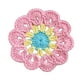 thumbnail image 4 of Protección de la mesa de la montaña de crochet hecha a mano Decoraciones del hogar Decoración de la bosque decorativa de la bebida decorativa para el Azul rosa, 4 of 8