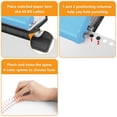 thumbnail image 2 of 10 Hole Punch Binding Machine for Planners, with 10 Multi-Color Binder Rings, 30 Holes on A4, 20 Holes on A5 Blue, 2 of 7