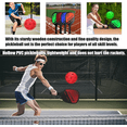 thumbnail image 4 of Juego De 2 Paleta De Pickleball Y 4 Bolas Pickleball Raqueta Xtellar naranja, 4 of 4