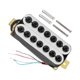 thumbnail image 5 of Pastilla de guitarra eléctrica de doble bobina precableada Humbucker de bajo ruido y alta salida para Cuello Blanco, 5 of 9