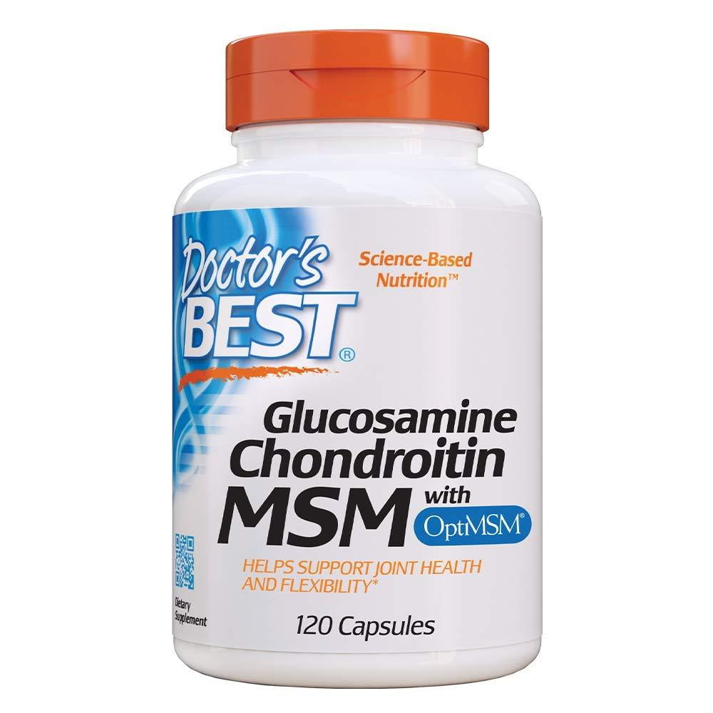 Doctor's Best Glucosamine Chondroitin Msm with OptiMSM Capsules