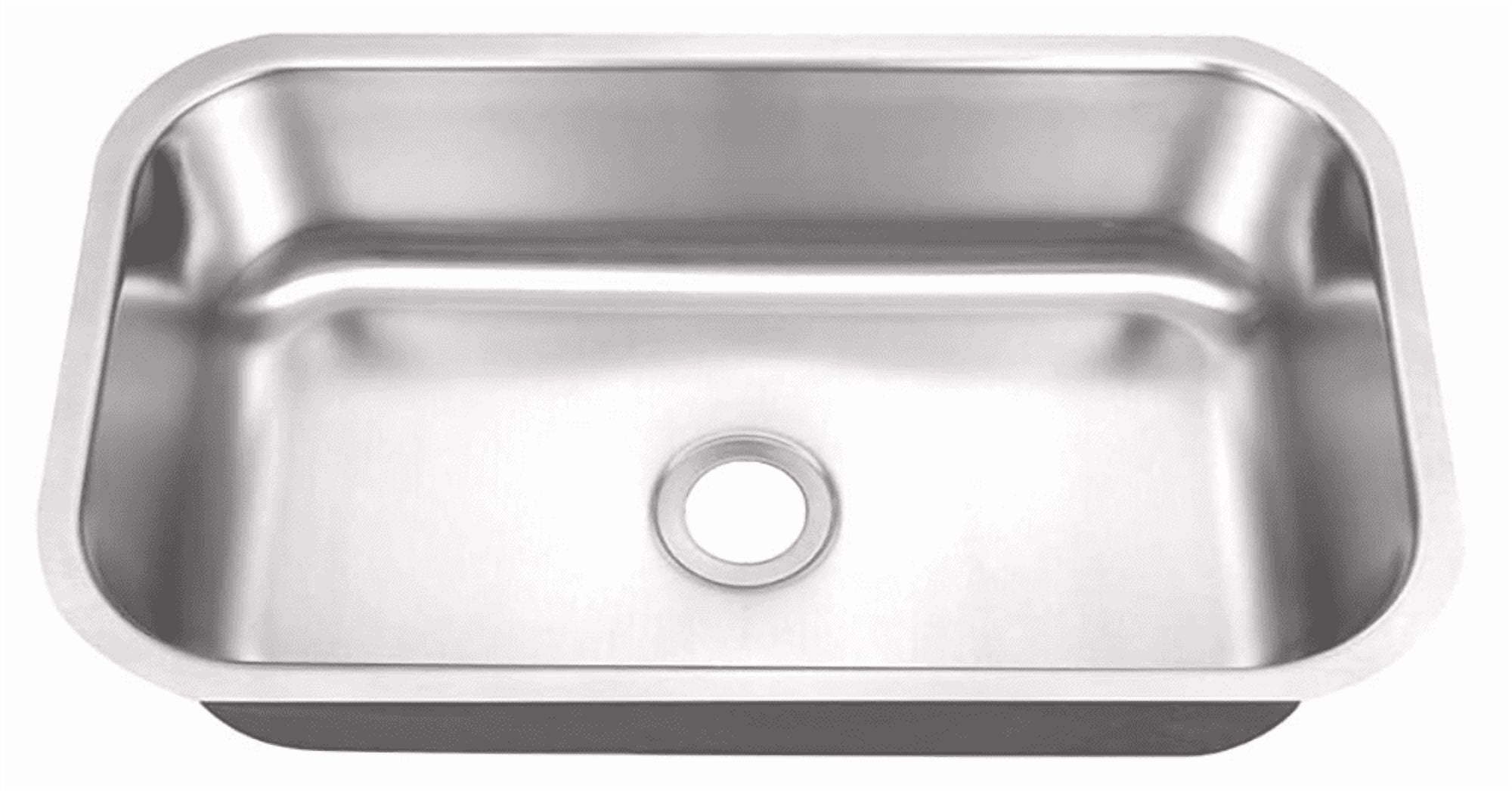 Magnolia Sinks Kitchen Sink Stainless Steel Undermount 30"x18", 18 gauge (30 inch Under-mount Single Bowl) No Rimming