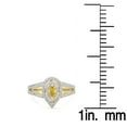 thumbnail image 3 of Dazzlingrock Collection 0.95 Carat (ctw) 18K Pear Yellow & White Diamond Bridal Engagement Ring 1 CT, Yellow Gold, Size 5, 3 of 3