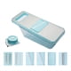 thumbnail image 1 of Rebanador de Verduras Manual de Seguridad Multifuncional de Metal Rallador de Zanahorias Patata Azul, 1 of 5