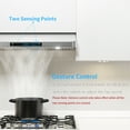 IKTCH 30 Inch Under Range Hoods with 900CFM, 4 Speed Gesture