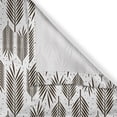 thumbnail image 4 of Ambesonne Leaf Valance Pack of 2, Palm Tree Leaves, 54"X12", Seal Brown White, 4 of 5