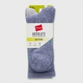 thumbnail image 6 of Hanes Premium Men's 3pk Absolute Active Crew Socks -Blue/Gray 6-12, 6 of 6