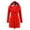 Red, variant on Bmisegm Womens Warm Winter Hooded Long Sections Coat Belt Double Breasted Jacket Jackets for Women Red XXXL