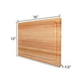 thumbnail image 3 of CONSDAN Hard Maple Cutting Baord for Kitchen, 16" x 12", USA Grown Hardwood, 1.5" Thick, 3 of 6