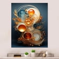 thumbnail image 2 of Designart "Blue Wire Sculpture" Abstract Spirals Metal Wall Art Prints, 2 of 5