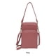 thumbnail image 5 of Jumpingount Bolso de PU moderno y que no destiñe para mujer con costuras finas y que no se desprende para bolso de hombro de organización Bolsas de mensajero y de hombro Rosa, 5 of 6