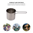 thumbnail image 4 of Stainless Steel Deep Fryer Pan, High Temperature Resistant Portable Mini Metal Fryer Pan, Deep Pot Small Frying Pan with Long Handle for Home, 4 of 7