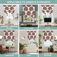 thumbnail image 6 of Tie Up Curtains for Windows Brown Dahlia Flowers Valance Adjustable Balloon Curtain Grey Floral Tie Up Shades for Kitchen Living Room Bedroom Privacy Curtain Drape 34x45 Inch, 6 of 9