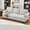 Beige, variant on YWEN 83-inch 3 Seater Couch with Storage, Mid Century Chesterfield Faux Leather Vintage Retro Classic Sofa Couch with Nailhead Trim & Rolled Armrests for Living Room Bedroom Office