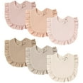 thumbnail image 1 of Babero para bebés MairMore, pañuelo de muselina, baberos con forma de babero, paquete de 6 unidades, unisex, 1 of 7