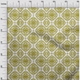 thumbnail image 3 of oneOone Cotton Flex Lime Green Fabric Mosaic Quilting Supplies Print Sewing Fabric By The Yard 40 Inch Wide, 3 of 6