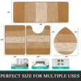 thumbnail image 3 of Ileading Traditional 4 Piece Microfiber Washable Bathroom Rug Set, 3 of 14