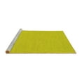 thumbnail image 2 of Ahgly Company Machine Washable Indoor Square Abstract Yellow Contemporary Area Rugs, 4' Square, 2 of 4