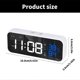thumbnail image 3 of Modern LED Music Alarm Clock with Voice Controlled and 1200mAh Rechargeable Battery Brightness Adjustment for Home Use, 3 of 5