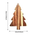 thumbnail image 3 of Christmas Tree Charcuterie Board, Kitchen Cutting Chopping Board Platter Xmas Cheese Board Sushi Serving Tray Wooden Appetizer Tray for Dessert Candy Fruit Vegetables, 3 of 9