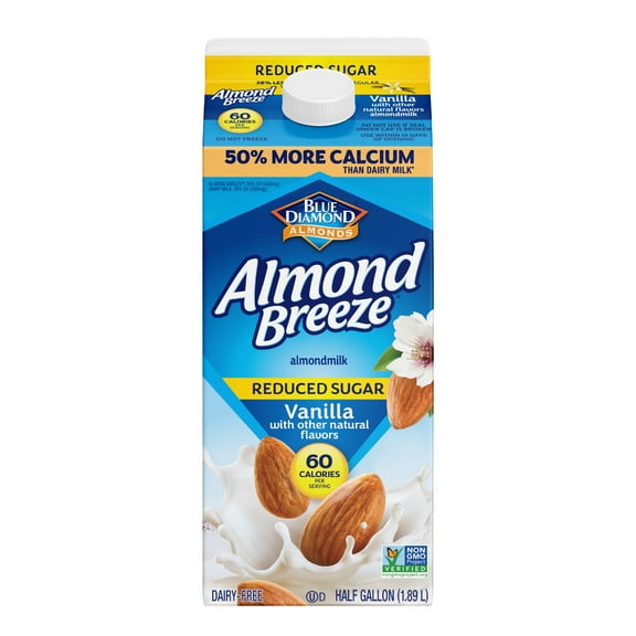 Almond Breeze Reduced Sugar Vanilla Almond Milk, 64 oz