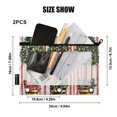 thumbnail image 4 of FORMRS 2 Pack Pencil Pouch for 3 Ring Binder with Clear Window Zipper Case, Stripes Trees, 4 of 6