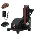 thumbnail image 1 of Tignapoo 250W Compact Lithium Belt Sander Kit with 1200mAh Battery, Dual Chargers, and Adjustable Speed for Precision Sanding and Polishing, US Plug, Black, 1 of 7