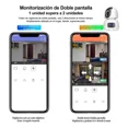thumbnail image 2 of Camara De Seguridad Interior 2.4G Wifi Doble Pantalla 390eyes Color Blanco, 2 of 8