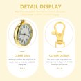thumbnail image 2 of Durable Stainless Steel Night Glow Pocket Watch with Buckle Design for Decor Golden Color, 2 of 9