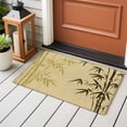 thumbnail image 4 of 2x3 Ft Entryway Area Rug, Vintage Bamboos Kitchen Rug Runner Washable Floor Mat, Ink Painting Retro Art Rustic Non Slip Indoor Door Mat Throw Carpet for Bathroom Living Room Bedroom, 4 of 8