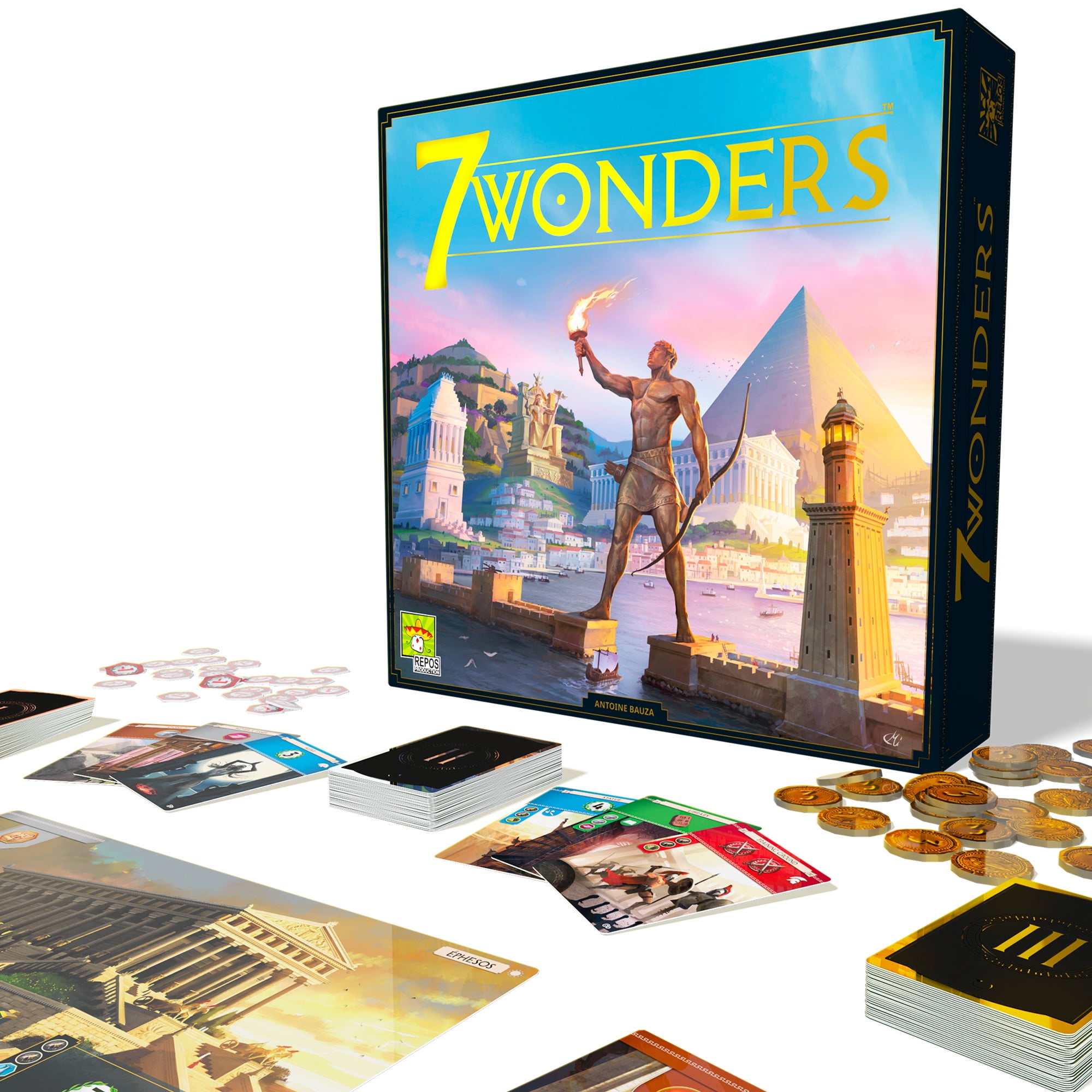 7 Wonders New Edition Board Game for ages 10 and up, from Asmodee