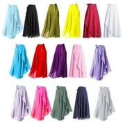 Dance Skirt with Adjustable Waist Tie Gymnastic Ballet Long Scarf Wrap Skirt