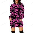 thumbnail image 1 of HELLO KITTY Chandails à Capuche Imprimés pour Femmes Manches Longues Décontractés Chandails en Molleton Automne 2024 Rue Haute Ample Basique Pulls Robes ZR, 1 of 7