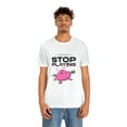 thumbnail image 5 of Please. Please Stop Playing Cupid Unisex Women Man Jersey Short Sleeve Tee, 5 of 10