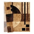 thumbnail image 3 of United Weavers Drachma Attica Modern Abstract Area Rug, Brown, 7'10" x 7'10", 3 of 6