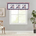 thumbnail image 4 of Independence Day Gnome Kitchen Window Valance Rod Pocket Polyester Curtain for Party and Home Decor, 4 of 6