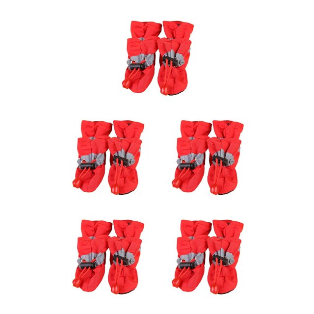 Methold 4 Uds. De zapatos antideslizantes para mascotas, botas impermeables para la lluvia y la nieve, calzado para el cuidado de las patas de cachorros Type2 NO2 Methold CBP389923