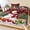 Green Red Black, variant on Full Size Fitted Sheet Set - Red Christmas 3 Piece Bedding Sets 16" Deep Pocket Fitted Sheet with 2 Pillowcases, Snowman Xmas Tree Gifts Snowflake Winter Brushed Microfiber Hotel Luxury Bed Sheets