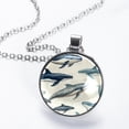 thumbnail image 2 of Whale Glass Circular Pendant Necklace - Stunning Jewelry for Women, Necklaces for Every Occasion, 2 of 5