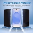thumbnail image 2 of ZYQEEE 2 Pack Matte Privacy Screen Protector for Samsung Galaxy S24 Ultra - 6.8", Anti Glare, Anti Fingerprint, Anti Spy Tempered Glass,Support Finger ID Protective Glass, 2 of 8