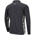 thumbnail image 3 of Men's Colosseum Charcoal Mississippi State Bulldogs OHT Military Appreciation Digital Camo Lightweight Quarter-Zip, 3 of 4