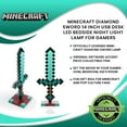 thumbnail image 7 of Minecraft Diamond Sword 14 Inch USB Desk LED Bedside Night Light Lamp for Gamers, 7 of 7