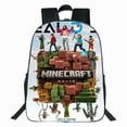 thumbnail image 2 of Minecraft Movie Printed Backpack My World Movie Student 40CM Schoolbag,1,40cm, 2 of 17