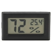 NFTIGB Embedded Digital Hygrometer Thermometer Humidity Temperature Monitor with Built-in Probe Black for Aquarium Terrarium Reptile Tank Display Accurate Measurement (2.36 inches / 6.00 cm) New