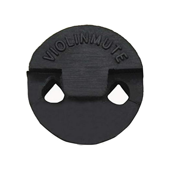 Violin/Viola Double Hole Mutes Circular Round Tourte Style Rubber Violin Mute