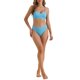 thumbnail image 2 of Conjuntos de bikini de tirantes ajustables para mujer de 2 piezas, parte inferior de cintura alta acanalada, trajes de baño, talla X-Large, azul, 2 of 5